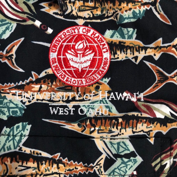 Riggers UH - West Oahu aloha shirt - size S - Picture 6 of 8